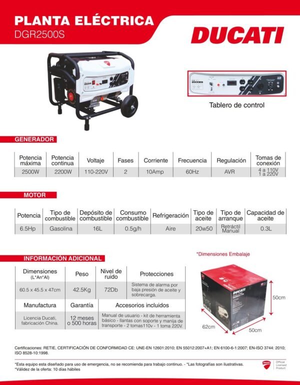 DGR2500S-2 Planta Eléctrica a Gasolina DGR3200S