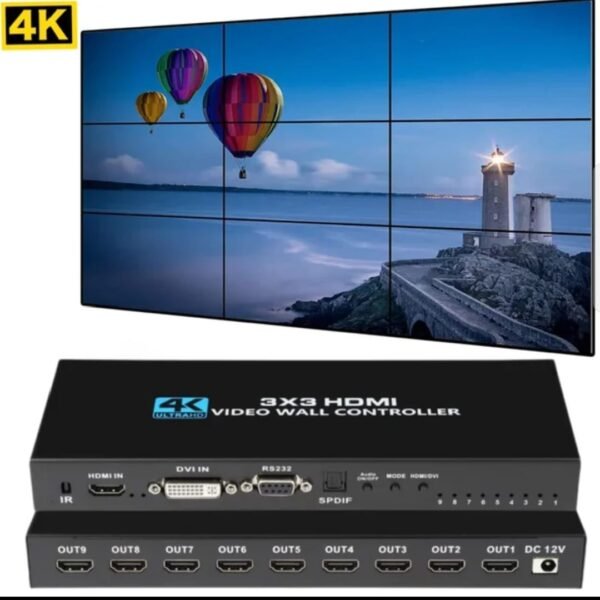 Controlador De Video Wall 9 Pantallas