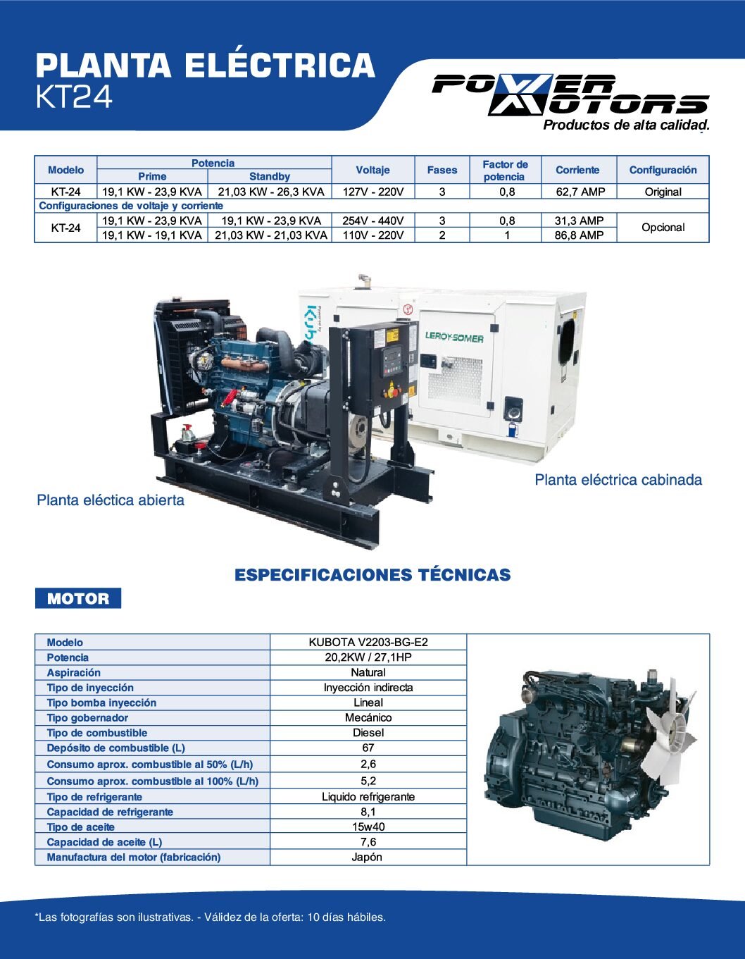 KT24_Ficha_Tecnica Planta Eléctrica Diésel KT24