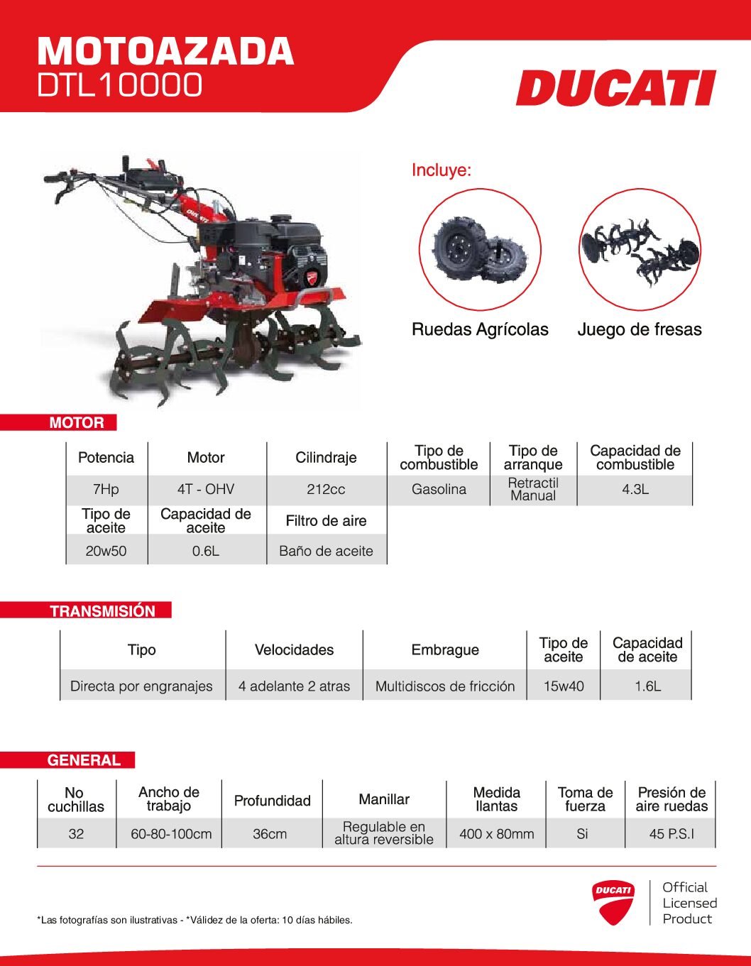 Motoazada_DTL10000 Motoazada DTL10000