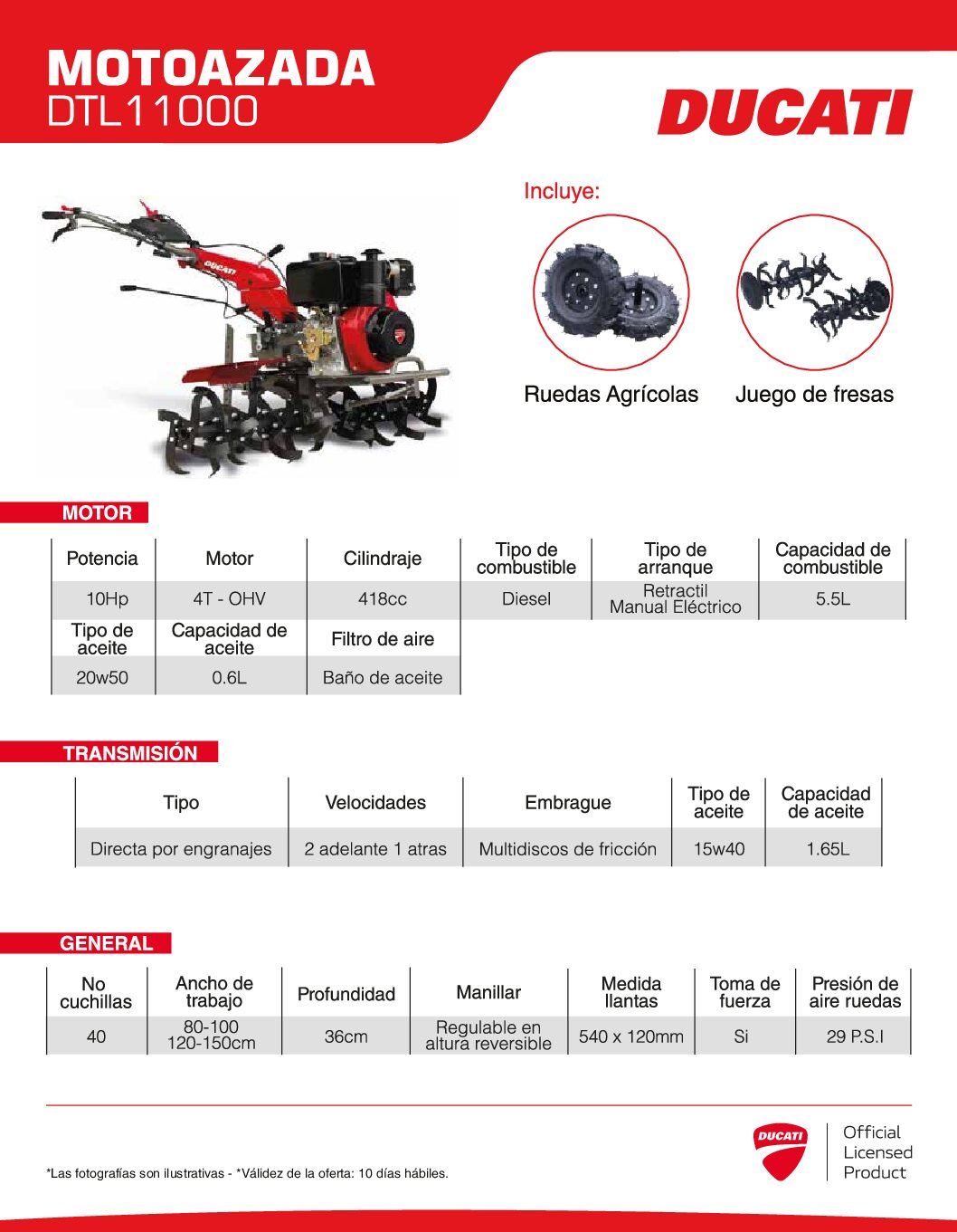 Motoazada_DTL11000 Motoazada DTL11000